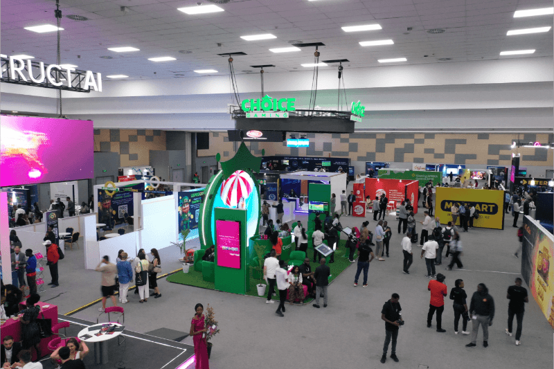 Exhibitors networking on the show floor at iGaming AFRIKA Summit
