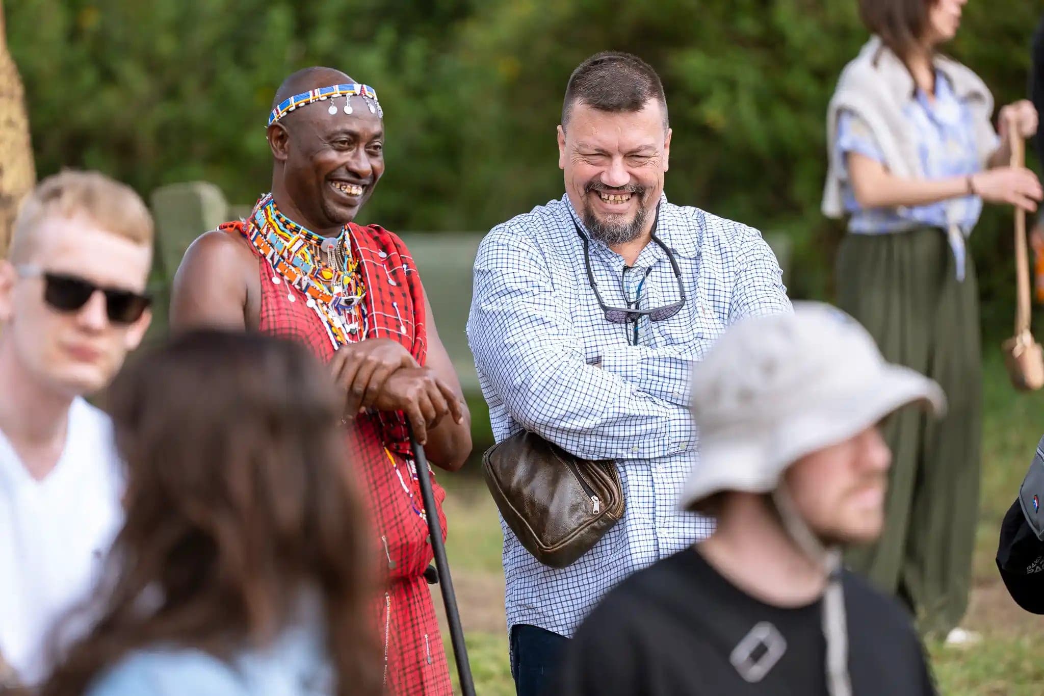 Summit attendees on a safari tour in Nairobi national park, Kenya, during the iGaming AFRIKA Summit