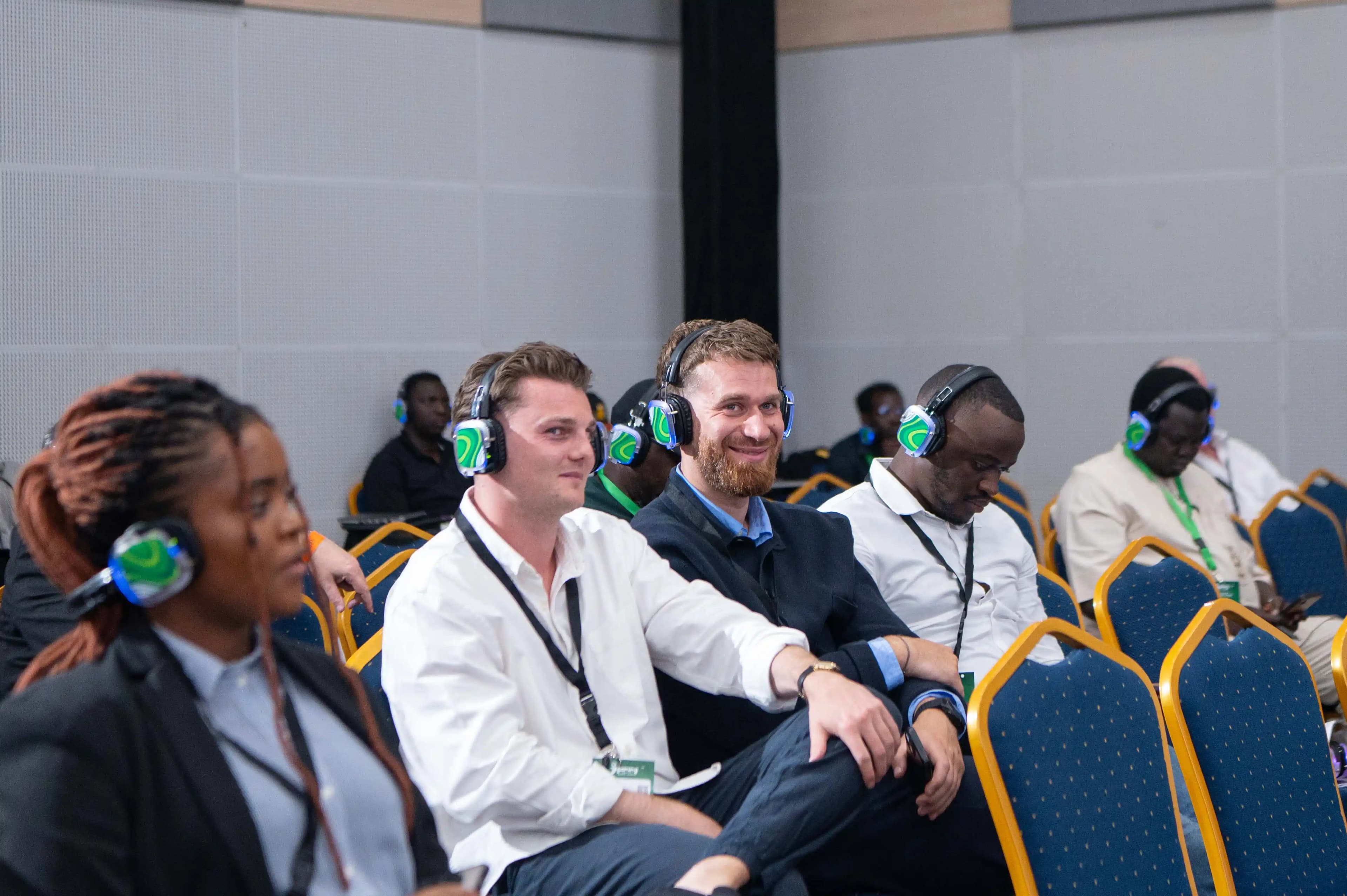 Attendees enjoying a keynote session on the stage 2 during the iGaming AFRIKA Summit in Nairobi, Kenya