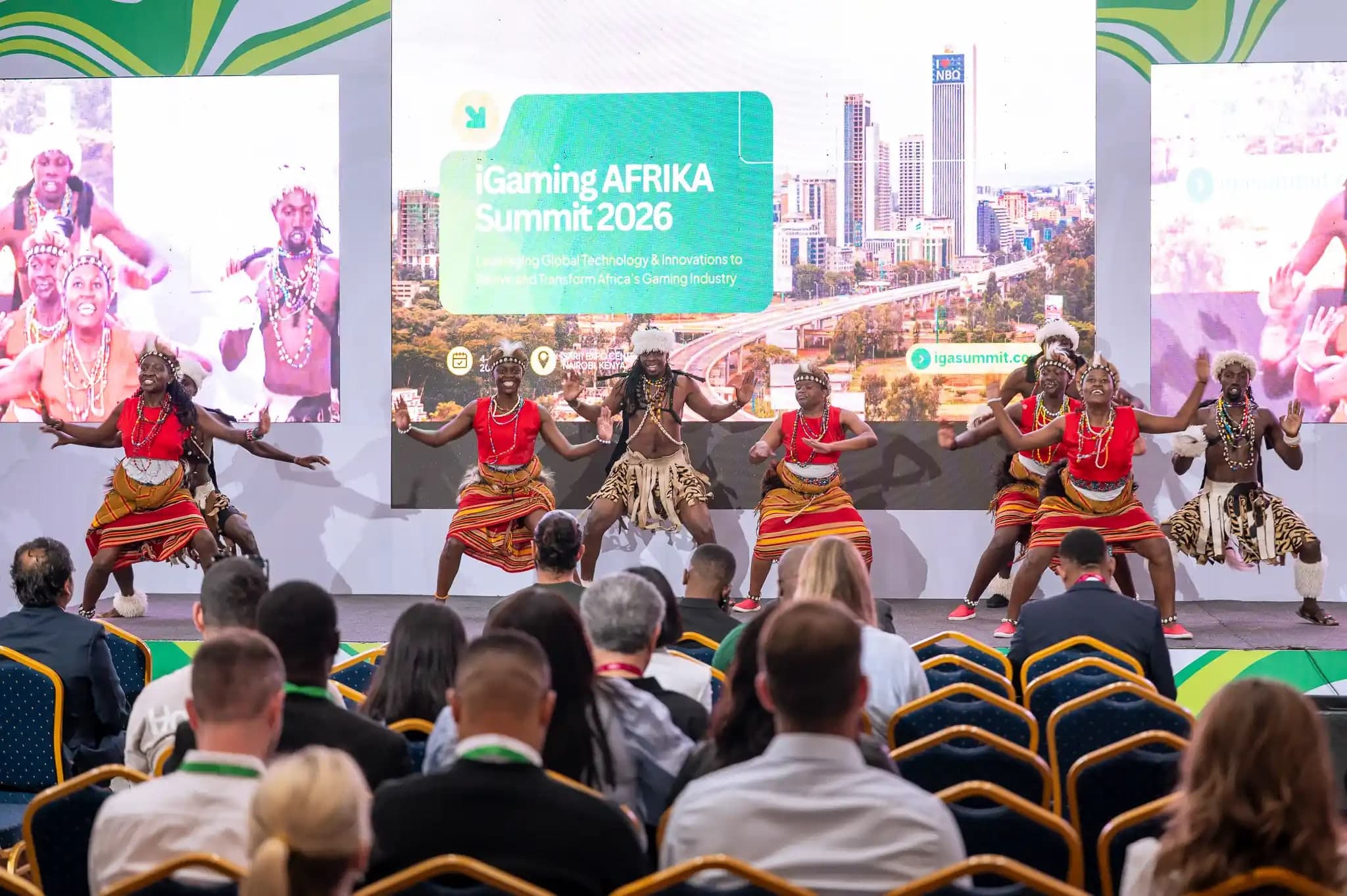 The Summit opening ceremony on the main stage during the iGaming AFRIKA Summit in Nairobi, Kenya